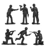 Tim Mee Toy SWAT Police Black Figure Back Close Up