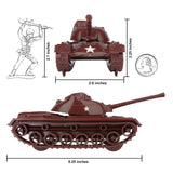 Tim Mee Toy Tank Rust Brown Scale