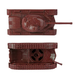 Tim Mee Toy Tank Rust Brown Top & Bottom View