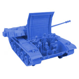 Tim Mee Toy Walker Bulldog Tank Blue Open Hatch