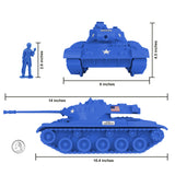 Tim Mee Toy Walker Bulldog Tank Blue Scale