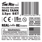 Tim Mee Toy Walker Bulldog Tank Tan Label Art