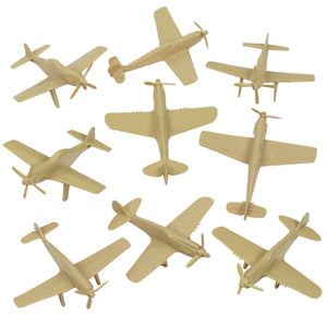 Tim Mee Toy WW2 Fighter Planes Tan Vignette