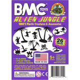 BMC Classic Sci-Fi Alien Jungle - 26pc Plastic Figure & Accessory Playset