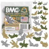 BMC Toys Classic OD Green, Tan and Gray Plastic Army Baby Figures Main Image