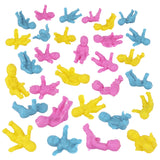 BMC Toys Classic Plastic Powder-Blue, Pink and Yellow Baby Figures Vignette