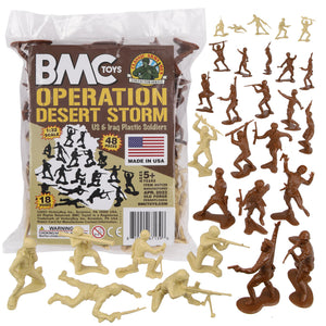 BMC Toys Classic Desert Storm US and Iraq Soldier Figures Main Image