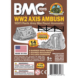 BMC Toys Classic Marx WW2 Axis Ambush Brown Insert Art Card