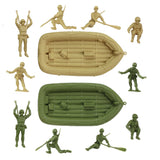 BMC Toys Classic Marx WW2 Beach Assault OD Green Tan Close Up