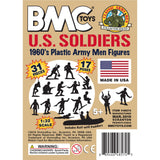 BMC Toys Classic Marx WW2 Marines Tan Insert Art Card Square