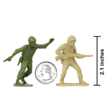 BMC Toys Classic Marx WW2 Soldiers Tan OD Green Scale