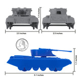 BMC Toys Classic Payton Tanks Blue Gray Scale
