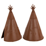 BMC Toys Classic Plains Indian Teepees Brown Close Up