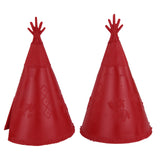 BMC Toys Classic Plains Indian Teepees Red Close Up