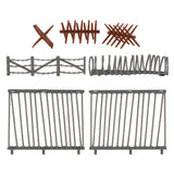 BMC Toys Classic Toy Soldiers Accessory Barbed Wire Gray Playset Accessories Close Up View