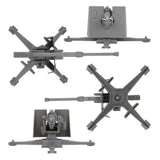 BMC Toys Classic Toy Soldiers WW2 German Flak 36 88mm Artillery Charcoal-Gray Top, Bottom, Front and Back Views