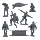 BMC Toys Classic Toy Soldiers WW2 German Assault Support Figures Gray Close Up B