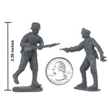BMC Toys Classic Toy Soldiers WW2 German Infantry Figures Figures Gray Scale
