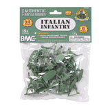 BMC Toys Classic Toy Soldiers WW2 Italian Figures Gray-Green Package