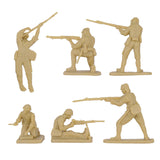BMC Toys Classic Toy Soldiers WW2 Japanese Figures Tan Close Up Back View