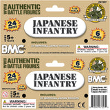 BMC Toys Classic Toy Soldiers WW2 Japanese Figures Tan Package Header Card Art