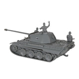 BMC Toys Classic Toy Soldiers WW2 Tank German Panther Tank Tank Gray Reverse