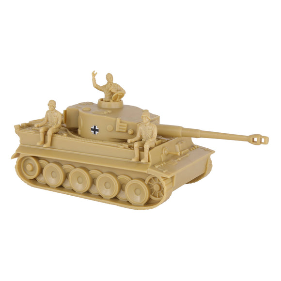 BMC Toys Classic Toy Soldiers WW2 Tank German Tiger Tank Tan Vignette