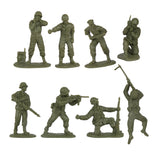 BMC Toys Classic Toy Soldiers WW2 US Soldier Figures OD Green Series 2 & Artillery Crew Close Up