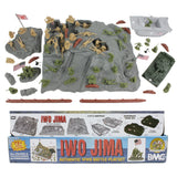 BMC Toys Iwo Jima Playset Tan Olive Birdseye Front