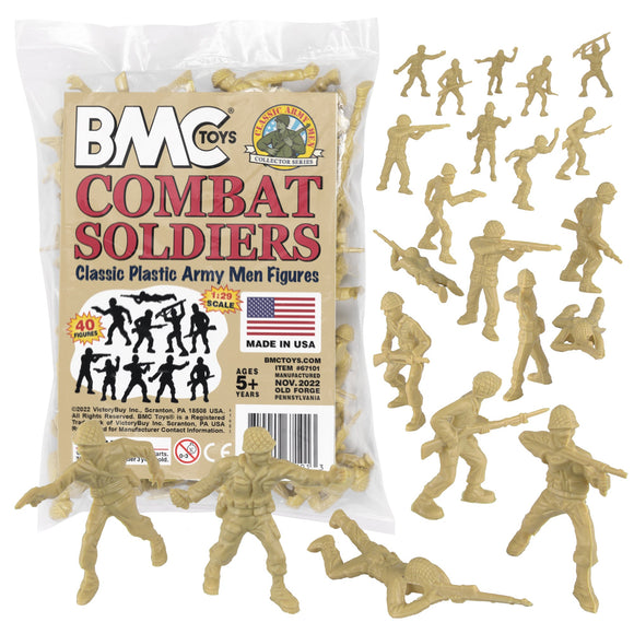 BMC Toys Lido Army Men Figures Tan Vignette 