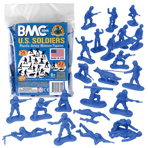 BMC Toys Plastic Army Women Blue Main