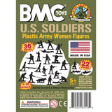 BMC Toys Plastic Army Women OD Green Insert Art Card