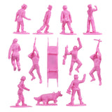 BMC Toys Plastic Army Women Pink B Back