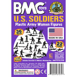BMC Toys Plastic Army Women Purple Insert Art Card