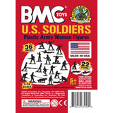BMC Toys Plastic Army Women Red Insert Art Card
