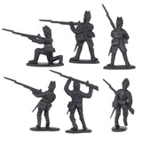 BMC Toys American Revolutionary War Battle of Trenton German Hessian Soldier Figures Close Up Back View