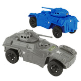 Tim Mee Toy Armored Car Blue Gray Vignette
