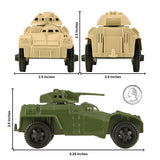 Tim Mee Toy Armored Car Tan Olive Scale