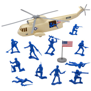 Tim Mee Toy Army Helicopter Tan Main