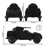 Tim Mee Toy Modern Armored Cars Black Scale