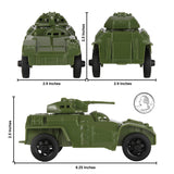 Tim Mee Toy Modern Armored Cars OD Green Scale