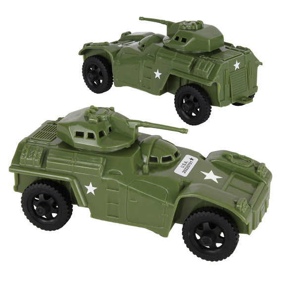 Tim Mee Toy Modern Armored Cars OD Green Vignette
