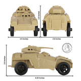 Tim Mee Toy Modern Armored Cars Tan Scale