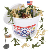 Tim Mee Toy Army Tan vs. OD Green Bucket Escape