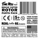 Tim Mee Toy Rescue Helicopter Rotor Parts Black Label Art