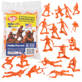 Tim Mee Toy Orange Plastic Army Men Soldier Figures Main Image