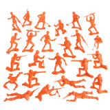 Tim Mee Toy Orange Plastic Army Men Soldier Figures Vignette