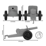 Tim Mee Toy M3 Artillery Anti-Tank Cannon Gray Scale