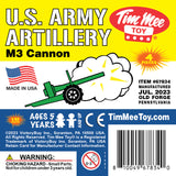 Tim Mee Toy M3 Artillery Anti-Tank Cannon Green Insert Art