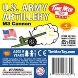 Tim Mee Toy M3 Artillery Anti-Tank Cannon OD Green Insert Art